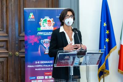 CONFERENZA COPPA ITALIA 2021-2022. CONSUELO MANGIFESTA