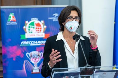 CONFERENZA COPPA ITALIA 2021-2022. CONSUELO MANGIFESTA