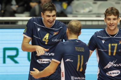 RAVENNA 6/10/2024. VOLLEY PALLAVOLO. Consar Ravenna - Smartsystem Essence Hotels Fano.