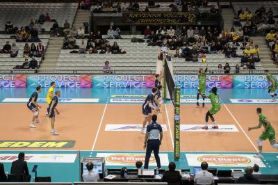 RAVENNA 22/12/2024. VOLLEY PALLAVOLO. Consar Ravenna -  Banca Macerata Fisiomed 3-1.