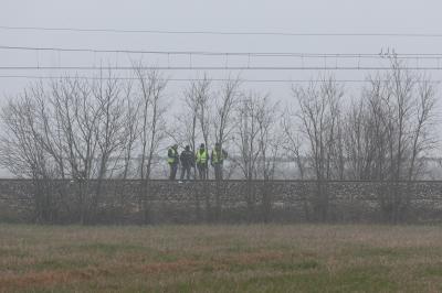 RAVENNA 25/02/2025. CORPO DI UNA RAGAZZA TROVATO SULLA FERROVIA LUNGO LA LINEA RAVENNE RIMINI ALLE PORTE DI CLASSE