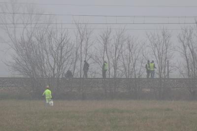 RAVENNA 25/02/2025. CORPO DI UNA RAGAZZA TROVATO SULLA FERROVIA LUNGO LA LINEA RAVENNE RIMINI ALLE PORTE DI CLASSE