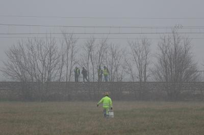 RAVENNA 25/02/2025. CORPO DI UNA RAGAZZA TROVATO SULLA FERROVIA LUNGO LA LINEA RAVENNE RIMINI ALLE PORTE DI CLASSE