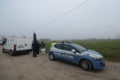 RAVENNA 25/02/2025. CORPO DI UNA RAGAZZA TROVATO SULLA FERROVIA LUNGO LA LINEA RAVENNE RIMINI ALLE PORTE DI CLASSE