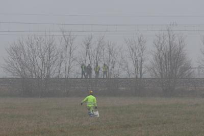 RAVENNA 25/02/2025. CORPO DI UNA RAGAZZA TROVATO SULLA FERROVIA LUNGO LA LINEA RAVENNE RIMINI ALLE PORTE DI CLASSE