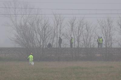 RAVENNA 25/02/2025. CORPO DI UNA RAGAZZA TROVATO SULLA FERROVIA LUNGO LA LINEA RAVENNE RIMINI ALLE PORTE DI CLASSE