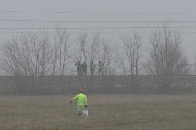 RAVENNA 25/02/2025. CORPO DI UNA RAGAZZA TROVATO SULLA FERROVIA LUNGO LA LINEA RAVENNE RIMINI ALLE PORTE DI CLASSE