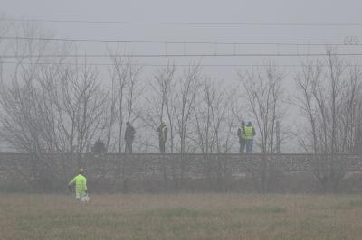 RAVENNA 25/02/2025. CORPO DI UNA RAGAZZA TROVATO SULLA FERROVIA LUNGO LA LINEA RAVENNE RIMINI ALLE PORTE DI CLASSE