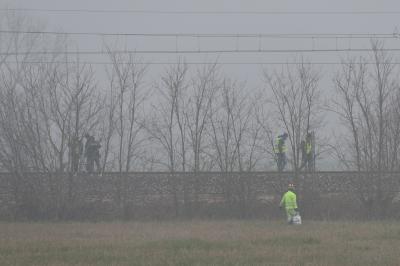 RAVENNA 25/02/2025. CORPO DI UNA RAGAZZA TROVATO SULLA FERROVIA LUNGO LA LINEA RAVENNE RIMINI ALLE PORTE DI CLASSE