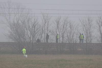 RAVENNA 25/02/2025. CORPO DI UNA RAGAZZA TROVATO SULLA FERROVIA LUNGO LA LINEA RAVENNE RIMINI ALLE PORTE DI CLASSE