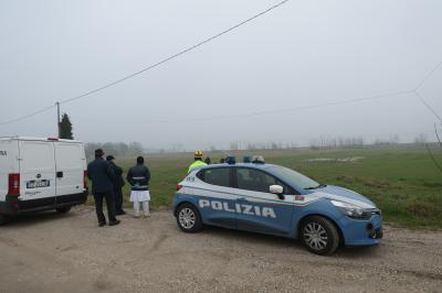 RAVENNA 25/02/2025. CORPO DI UNA RAGAZZA TROVATO SULLA FERROVIA LUNGO LA LINEA RAVENNE RIMINI ALLE PORTE DI CLASSE