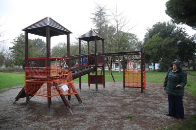 RAVENNA 26/02/2025. PARCO GIOCHI DI SAN ZACCARIA. Alcuni dei giochi non sono più agibili. Mengozzi Maria Luisa