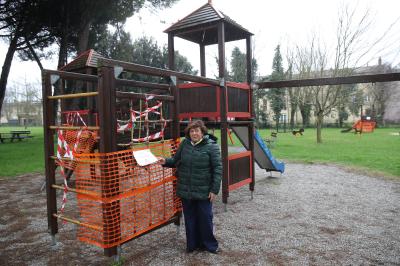 RAVENNA 26/02/2025. PARCO GIOCHI DI SAN ZACCARIA. Alcuni dei giochi non sono più agibili. Mengozzi Maria Luisa