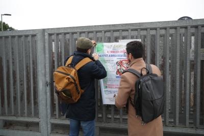 RAVENNA 27/02/2025. ANM MAGISTRATI IN DIFESA DELLA COSTITUZIONE. Giornata di astensione dal lavoro dei magistrati. Manifestazione nel cortile del tribunale di Ravenna